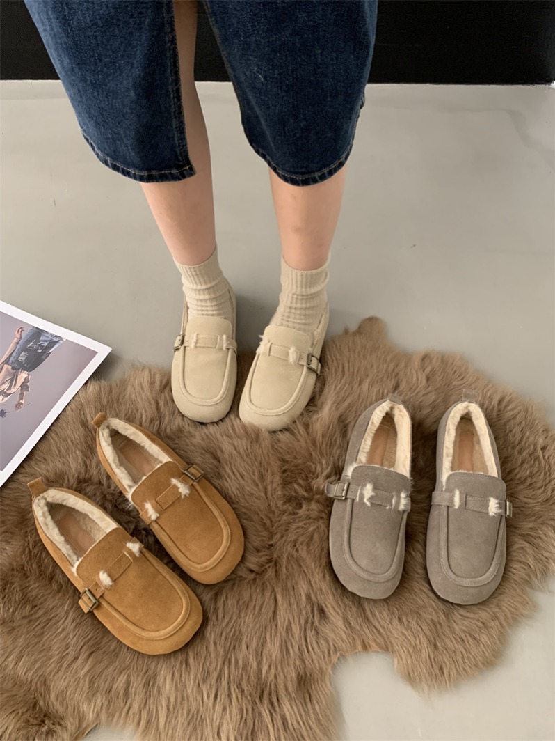 1722235550386_313475.jpg Fengda Women's Faux Fur Lined Round Toe Loafers Slip-On Casual Shoes Winter