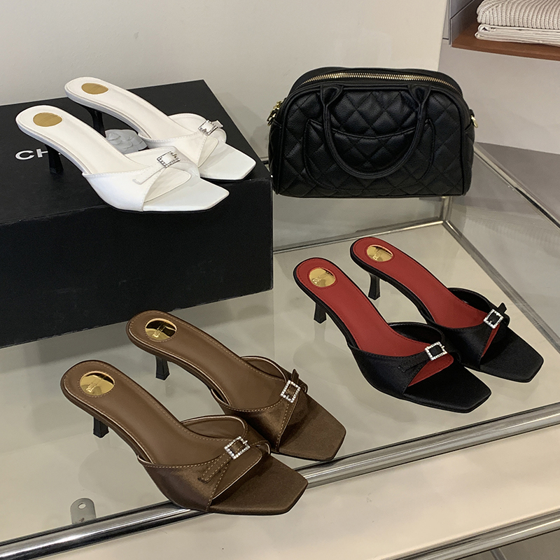 1771658463716_wdwVQv.jpg 2026 Summer French Style Elegant Thin Heel Sandals Fashion Square Toe Rhinestone Buckle Decoration Satin Open Toe Women's Shoes