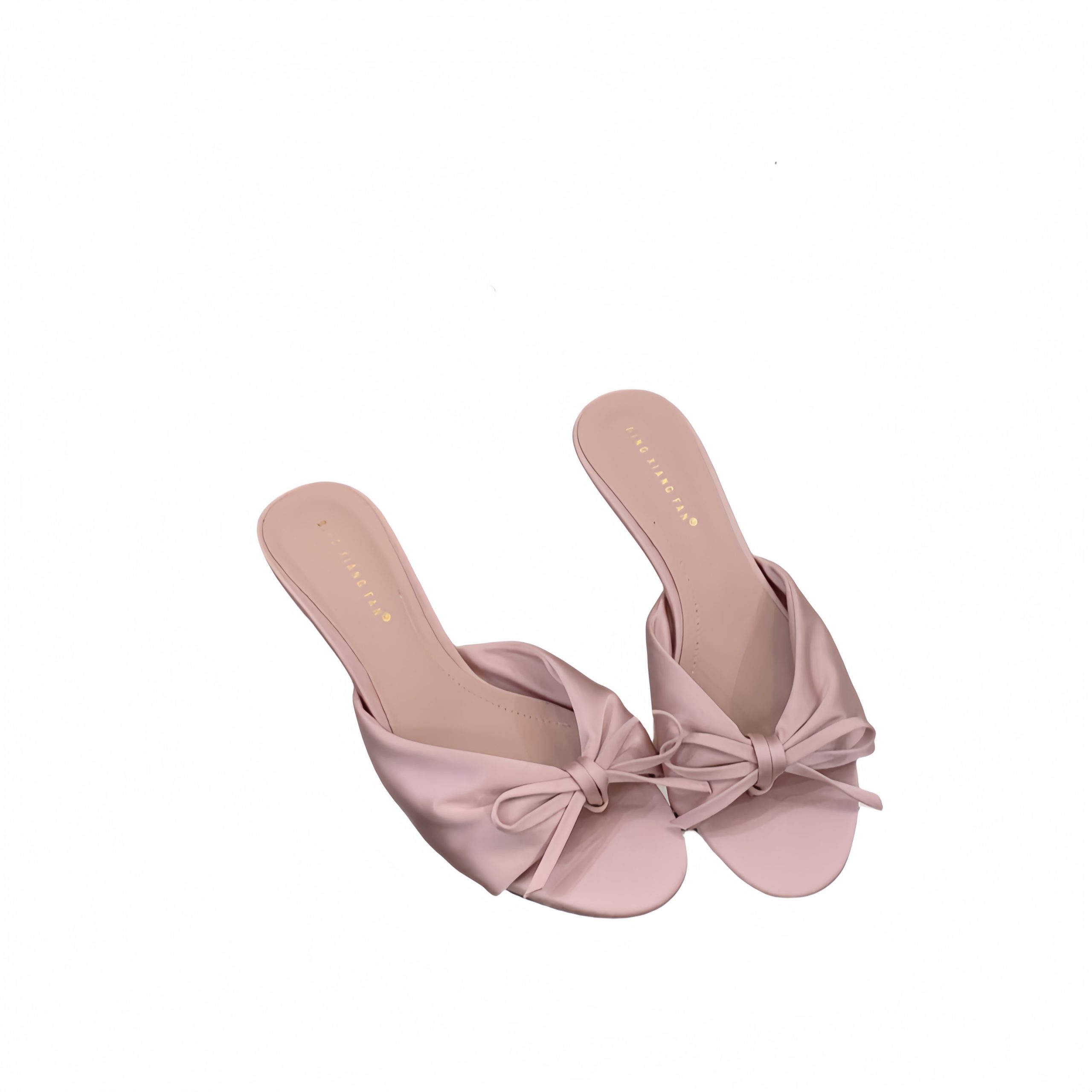1771850024348_cleMDS.jpg 2026 Summer Cute Open Toe Women's Shoes Korean Style Comfort Silk Sandals Sweet Bow Kitten Heel Slippers