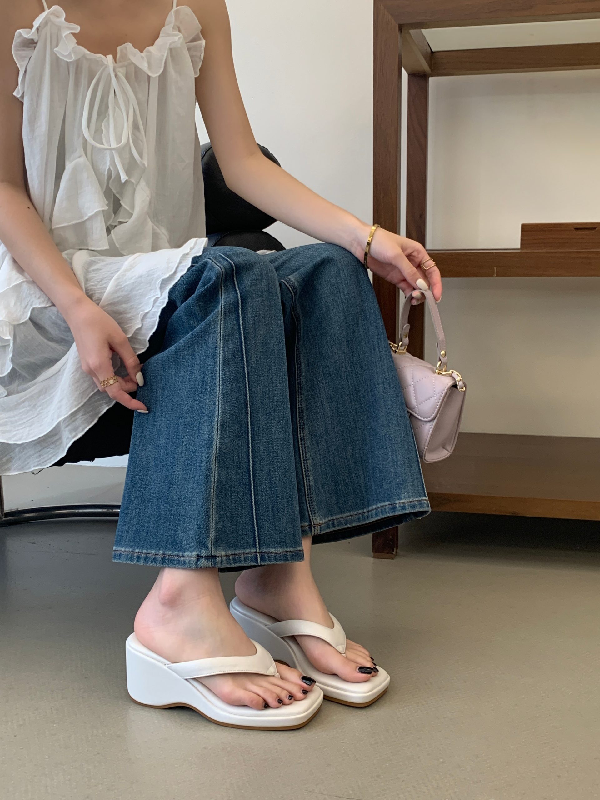 1780802053198_vSjgoG.jpg JIAMANNI Women's Platform Slippers 2026 Summer Fashion Thick Sole Wedge Flip Flops Elevator Sandals