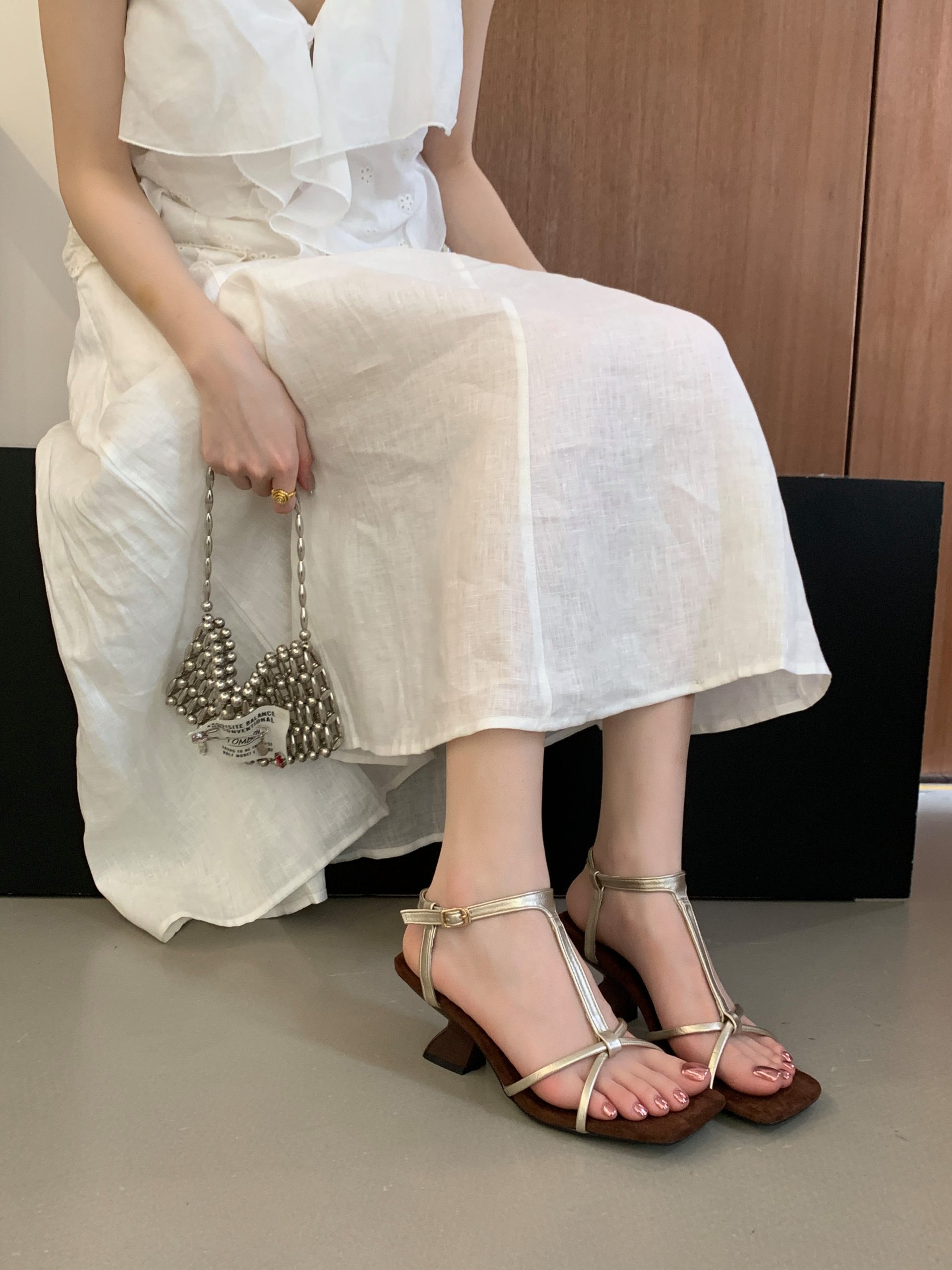 Women's Retro Wedge Open Toe Roman Sandals 2026 New Style Strappy Summer Slippers