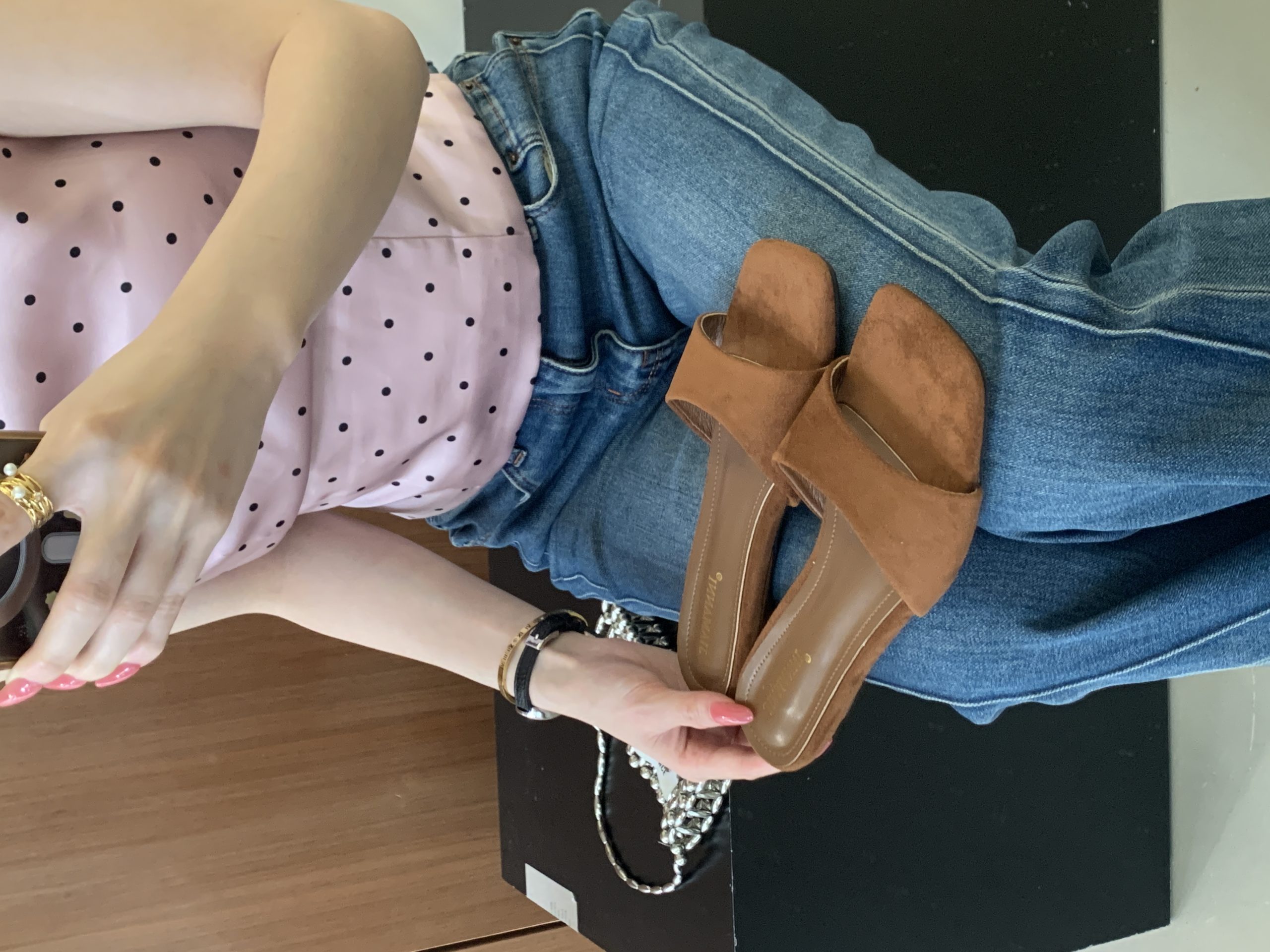 Korean Style One-Strap Slippers for Women Summer 2026 New Wedge Beach Sandals Versatile French Style Casual Slippers